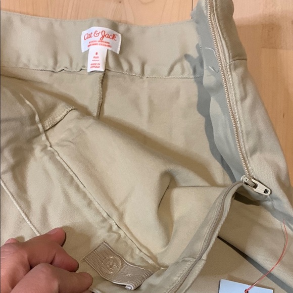 New cat and jack school uniforms Beige Pleated Skirt - Picture 4 of 9